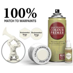 Army Painter Color Primer: Brainmatter Beige (400ml) -Gamegenic Store AMYCP3031 3