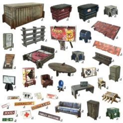 Battle Systems Terrain: Shanty Town Core Set -Gamegenic Store BSTUAC002 4