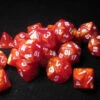 Chessex Bag Of Dice: Lustrous Bronze W/White Assorted (20) (Last Chance)