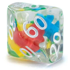 Inclusion Dice Set: Meeple (7) 10 Inclusion Dice Set: Meeple (7) -Gamegenic Store GKGID1234 3