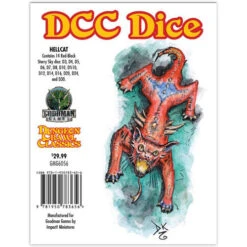 Dungeon Crawl Classic RPG Dice: Hellcat (14) -Gamegenic Store GMG6056 3