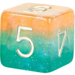 Metallic Dice Games: 16mm Polyhedral Set - Layered Stardust - Sunset (7) 7 Metallic Dice Games: 16mm Polyhedral Set - Layered Stardust - Sunset (7) -Gamegenic Store MD766 3
