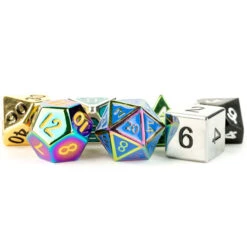 Mystery Misfit Metal Polyhedral Dice Set (7) -Gamegenic Store MD9201 2