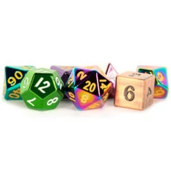 Mystery Misfit Metal Polyhedral Dice Set (7) -Gamegenic Store MD9201 3