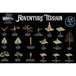 Monster Adventure Terrain: Painted - Forest Tree Set (91) 9 Monster Adventure Terrain: Painted - Forest Tree Set (91) -Gamegenic Store MON PFT916 4