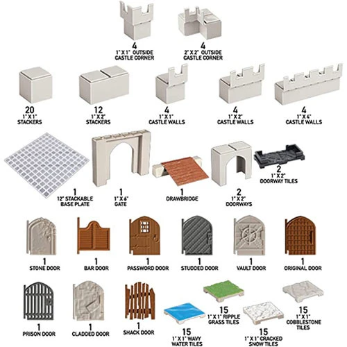 Monster Adventure Terrain: Painted - Castle Set & Base Plate (128) 5 Monster Adventure Terrain: Painted - Castle Set & Base Plate (128) - Image 3