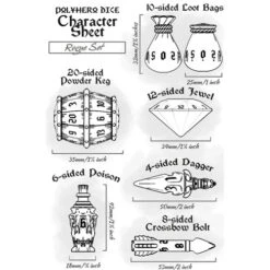 Rogue Polyhedral Set: Emerald Emissary (8) -Gamegenic Store PHD2321 2