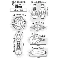 Wizard Polyhedral Set: Wizardstone (8) -Gamegenic Store PHD2328 2