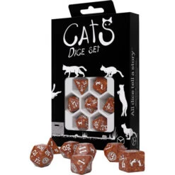 Cats Dice Set: Muffin (7) -Gamegenic Store QWSSCAT72 2