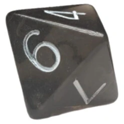 R4I Dice W/Arch'd4: Translucent - Black W/ White (15) (Preorder) -Gamegenic Store R4I50103 FC 3