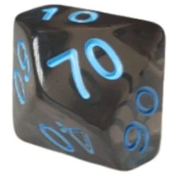 R4I Dice W/Arch'd4: Translucent - Black W/ Light Blue (15) (Preorder) -Gamegenic Store R4I50105 FC 5