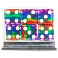 Sirius 12mm D6 Set: Rainbow (18) -Gamegenic Store SDZ0008 07 3
