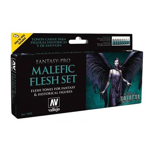 Vallejo Fantasy Pro: Malefic Flesh Set 3 Vallejo Fantasy Pro: Malefic Flesh Set