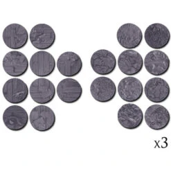 Warcradle Scenics: Mesa & Frontier Town - Small Bases Set -Gamegenic Store WSA680015 3