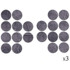 Warcradle Scenics: Swamp & Industrial - Small Bases Set -Gamegenic Store WSA680017 3