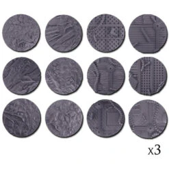 Warcradle Scenics: Swamp & Industrial - Medium Bases Set -Gamegenic Store WSA680018 3