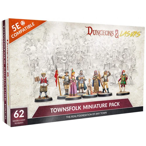 Dungeons & Lasers: Townsfolk Miniature Set 3 Dungeons & Lasers: Townsfolk Miniature Set