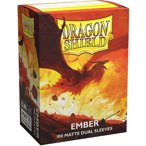 Dragon Shield Sleeves: Matte Dual - Ember (100) 4 Dragon Shield Sleeves: Matte Dual - Ember (100) - Image 2