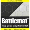 Chessex Reversible Battlemat: 1-inch Hex - Black/Grey (23.5" X 26")