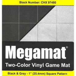 Chessex Reversible Megamat: 1-inch Square - Black/Grey (34.5" X 48")
