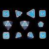 Die Hard Dice Polyhedral Set: Mythica - Copper Aquamarine (11) -Gamegenic Store dhdm0102061