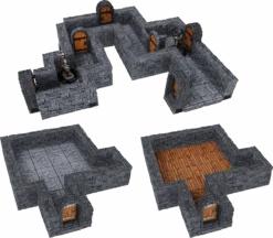 WarLock Tiles: Dungeon Tiles Expansion - One Inch Straight Walls