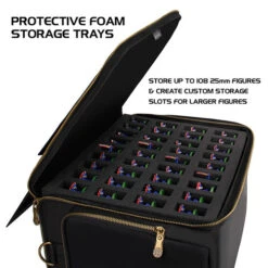 ENHANCE: Miniature Figure Travel Case - Black