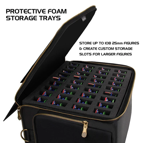 ENHANCE: Miniature Figure Travel Case - Black 3 ENHANCE: Miniature Figure Travel Case - Black