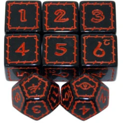The One Ring 2E RPG: Black Dice Set