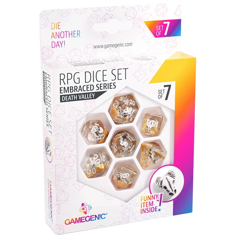 Gamegenic Embraced Series Polyhedral Set: Death Valley (7) 3 Gamegenic Embraced Series Polyhedral Set: Death Valley (7)