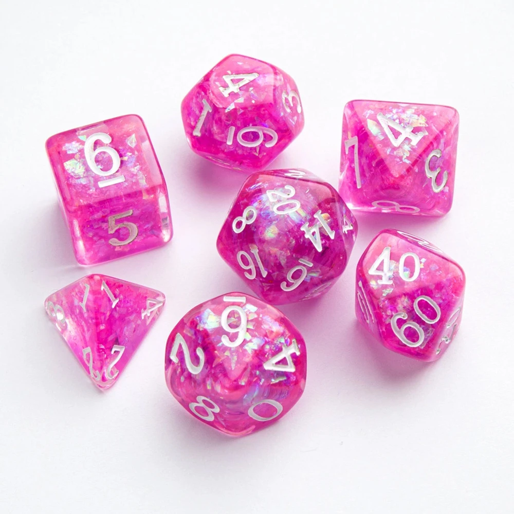 Gamegenic Candy-like Series Polyhedral Set: Rasberry (7) 4 Gamegenic Candy-like Series Polyhedral Set: Rasberry (7) - Image 2