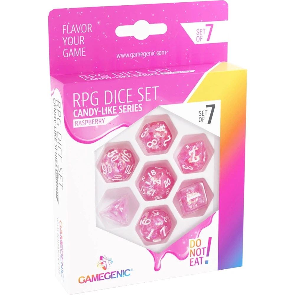 Gamegenic Candy-like Series Polyhedral Set: Rasberry (7) 3 Gamegenic Candy-like Series Polyhedral Set: Rasberry (7)