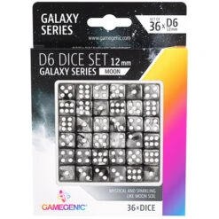 Gamegenic Galaxy Series 12mm D6 Set: Moon (36)