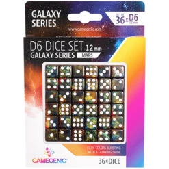 Gamegenic Galaxy Series 12mm D6 Set: Mars (36)