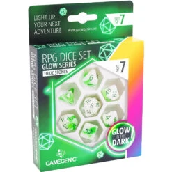 Gamegenic Glow Series Polyhedral Set: Toxic Stones (7)