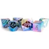 Metallic Dice Games: 16mm Polyhedral Set - Aluminum Plated - Rainbow Aegis Uninked -Gamegenic Store md031 1