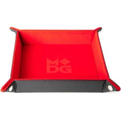 Metallic Dice Games: Velvet Folding Tray - Red