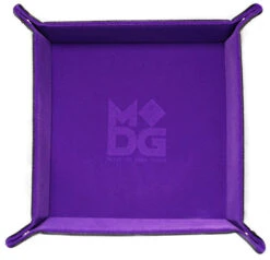 Metallic Dice Games: Velvet Folding Tray - Purple