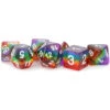 Metallic Dice Games: 16mm Polyhedral Set - Translucent Rainbow (7) -Gamegenic Store md677