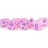 Metallic Dice Games: 16mm Polyhedral Set - Flash - Pink With Purple (7) (Last Chance) -Gamegenic Store md684