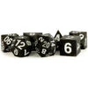 Metallic Dice Games: 16mm Sharp-Edge Polyhedral Set - Silicone Rubber - Gold Scatter -Gamegenic Store md780