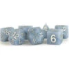 Metallic Dice Games: 16mm Sharp-Edge Polyhedral Set - Silicone Rubber - Glacial Debris -Gamegenic Store md782 1