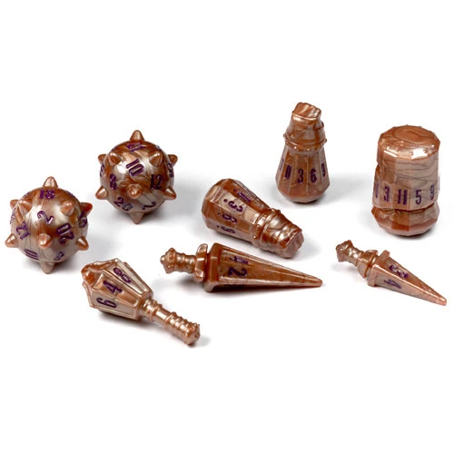 Warrior Polyhedral Set: Imperial Bronze (8) 3 Warrior Polyhedral Set: Imperial Bronze (8)