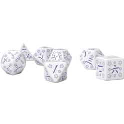 Japanese Dice Set: Blue Star Lotus (7) -Gamegenic Store qwsskan3z