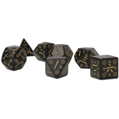 Japanese Dice Set: Deep Night Firefly (7)