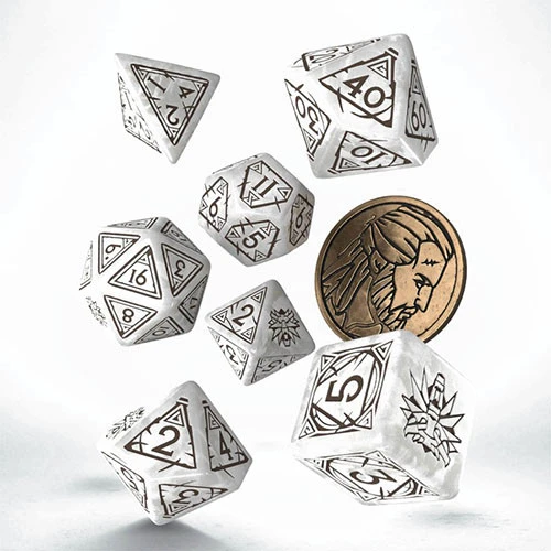 The Witcher Dice Set: Geralt - The White Wolf 3 The Witcher Dice Set: Geralt - The White Wolf