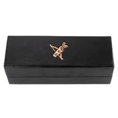 R4I Faux Leather Dice Box W/ Tray: Gold Foil Ranger Logo 3 R4I Faux Leather Dice Box W/ Tray: Gold Foil Ranger Logo