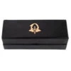 R4I Faux Leather Dice Box W/ Tray: Gold Foil Rogue Logo -Gamegenic Store r4i44209