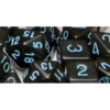R4I Dice W/Arch'd4: Translucent - Black W/ Light Blue (15) (Preorder)