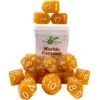R4I Dice W/Arch'd4: Marble - Caramel (15) (Preorder) -Gamegenic Store r4i50206 fc